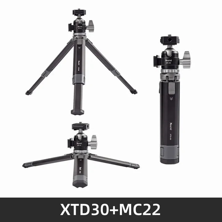 XILETU XTD20 XTD30 Mini Handheld Tripod for Mobile Phone Camera Live Streaming Photography Portable Pocket Holder Accessory