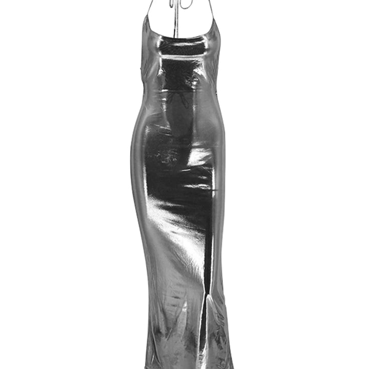 New Women Summer Dresses Strap Clubwear Sexy Backless Halter Bandage Long Dress Slim Solid Off Shoulder Lady Clothing Streetwear