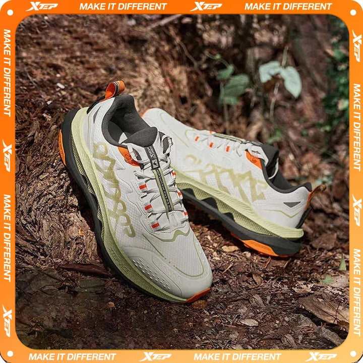 Xtep Steep Mountain Running Shoes For Men 2024 Autumn Comfortable Sports Shoes Cushion Support Breathable Sneakers 876319110007