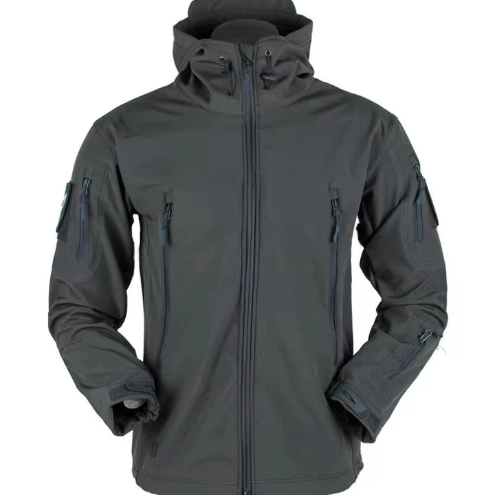 Men Winter Waterproof Climbing SkiingTrekking Fleece Fishing Tactical Sharkskin Cargo Pants Jackets Camping Hiking Trousers