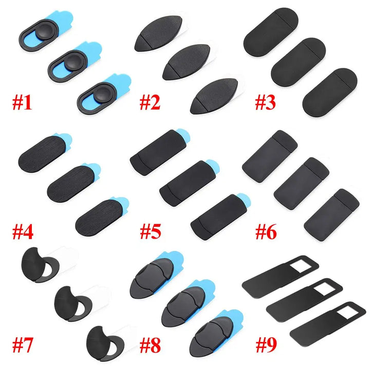 Plastic Shutter Shield Privacy Security Camera Cover Camera Sticker Webcam Cover For Laptop  for Phone Tablet Computer iPad