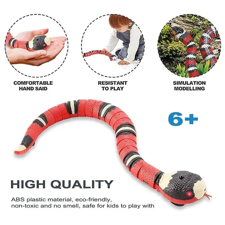 Smart Sensing Snake Cat Toys Interactive, Electronic Snake Induction Toy Kitten Puppy Prank Snake Toy Pet Cat Accessories