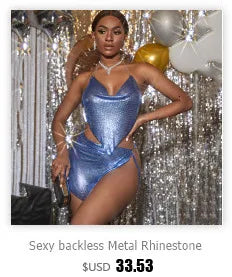 Sexy see through metal sequin summer dress women 2024 backless club birthday party dresses woman mini slip evening dress vestido