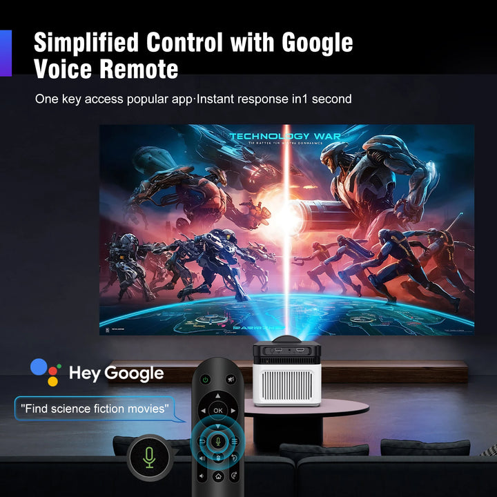 Magcubic Ultra Short Throw HY450 Projector With Auto Offset 1080P 8K Electronic Focus 900 ANSI WiFi6 BT5.4 Allwinner H716 Voice