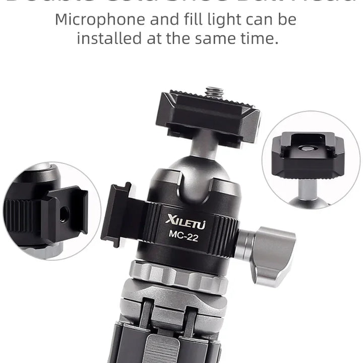 XILETU XTD20 XTD30 Mini Handheld Tripod for Mobile Phone Camera Live Streaming Photography Portable Pocket Holder Accessory