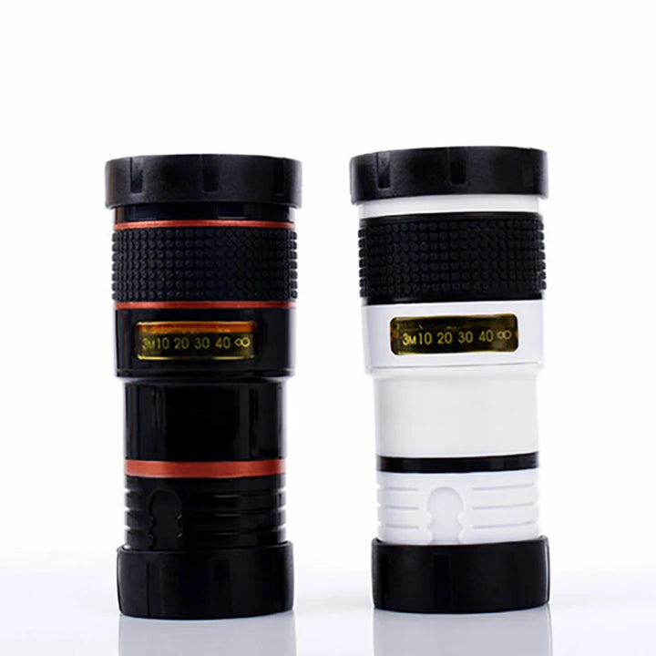 8X Long Focus Mobile Phone Lens 8x HD Zoom Monocular Phone Camera Len External Clip Phone Telescope