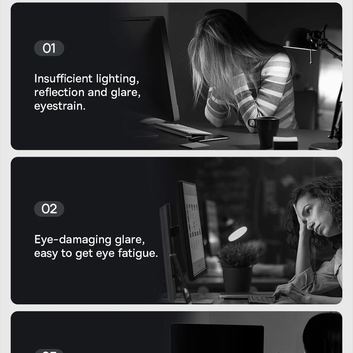Baseus Screen Light Desk Lamp Computer Light Screen Hanging Light New Table Lamp LCD Monitor Laptop Light USB Study Read Lamp