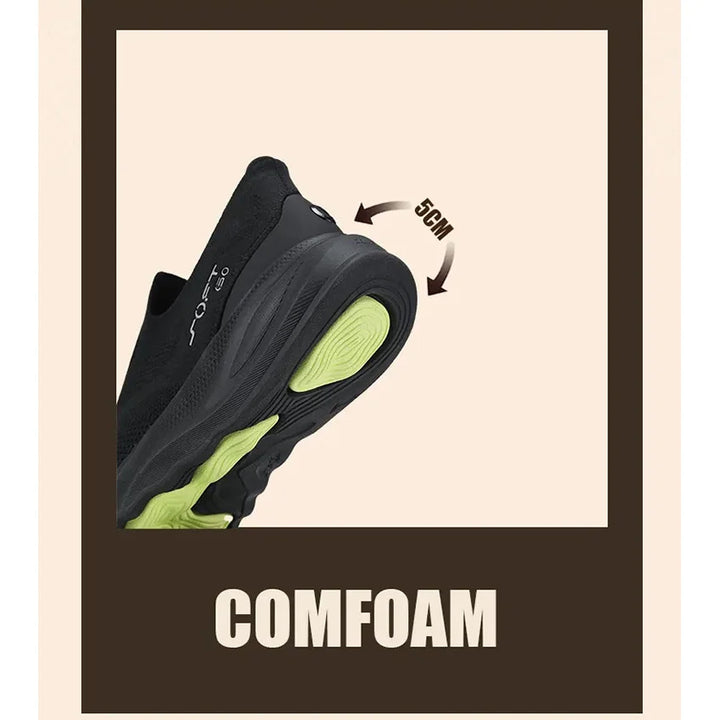 LI-NING Mens SOFT GO 2 Knit Slip-on Casual Walking Shoes Cushion Comfort Stable Mesh Jogging Daily Sports Sneaker AGLV017