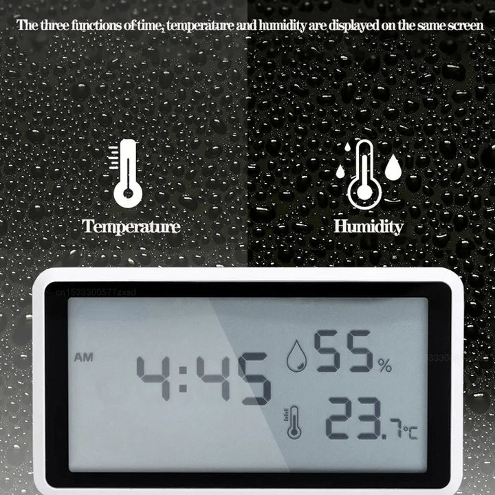 Xiaomi Electronic Thermometer Hygrometer Weather Station High Precision with Table Clock Function Mini Thermometer LCD Tools