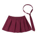 High Waist Plaid Pleated Skirt With Necktie Sexy Club Outfits for Women Summer Party Harajuku E Girl Preppy A-line Mini Skirts