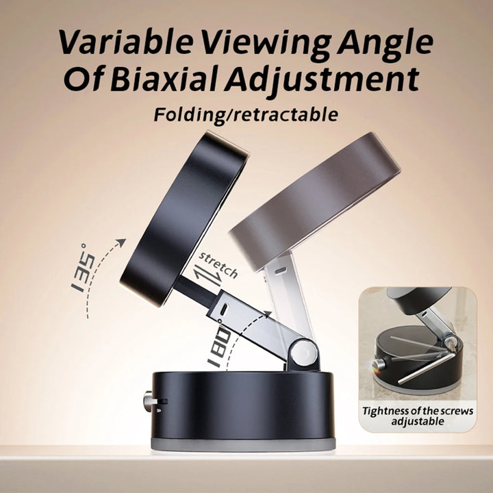 Car Magnetic Vacuum Phone Holder Mini Foldable Bracket Support GPS Car Bracket Double-sideds Magnetic Foldable Holder