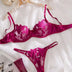New Transparent Lace Bra Women Sheer Temptation Exotic Sexy Lingerie Set Ladies Embroidery Floral Bras Underwear Sets 2024