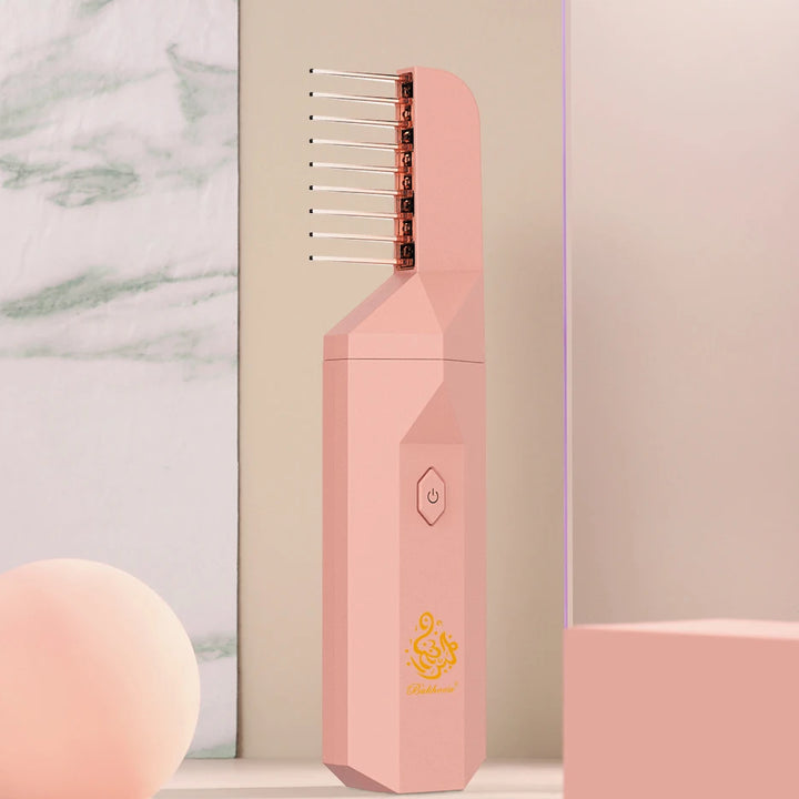Bukhoon Original B26 Arabic Electronic Hair Incense Burner Mubkhar Portable Comb USB Bakhoor Censer Ramadan Muslim