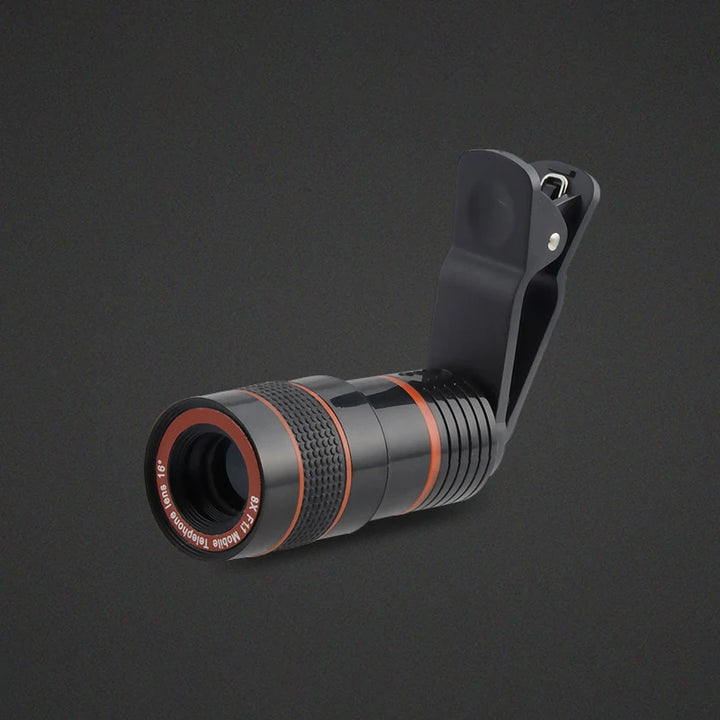8X Long Focus Mobile Phone Lens 8x HD Zoom Monocular Phone Camera Len External Clip Phone Telescope