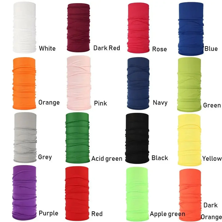 Seamless Riding Face Mask Dustproof Bandana Men Tube Polyester Neck Cover Gaiter Balaclava Women Head Scarf Bike Hiking Headband