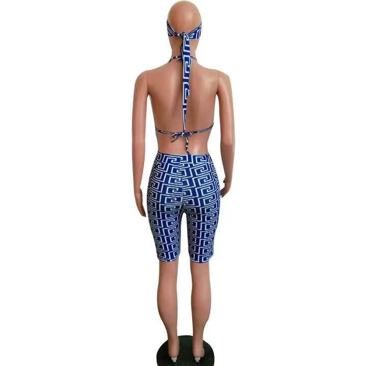 S3330 Sweetpants Three-Piece Set With Headscarf Six Colors Women's Fashion Outfit Short Skirt Set From China Mainland