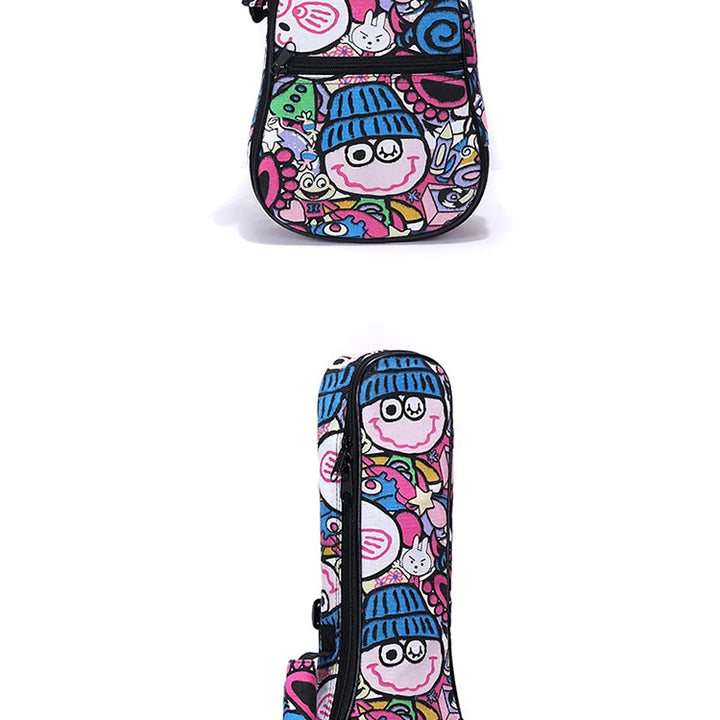 Violin Bag Portable Cartoon Pattern Oxford Cloth Ukulele Storage Bag String Instrument Parts Accessories Violin Case Suitcase