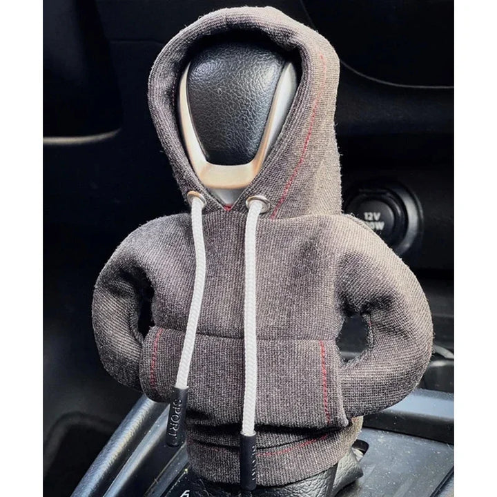 Winter Fashion Hoodie Car Gear Shift Knob Cover Manual Handle Gear Shift Decor Automatic Magical Christmas Interior Accessories