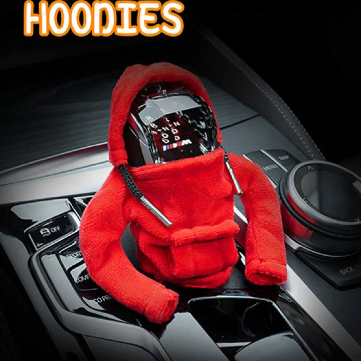 Fashion Hoodie Car Shift Knob Cover Manual Handle Gear Lever Decoration Hoodie Cover Automatic Car Interior Accessories