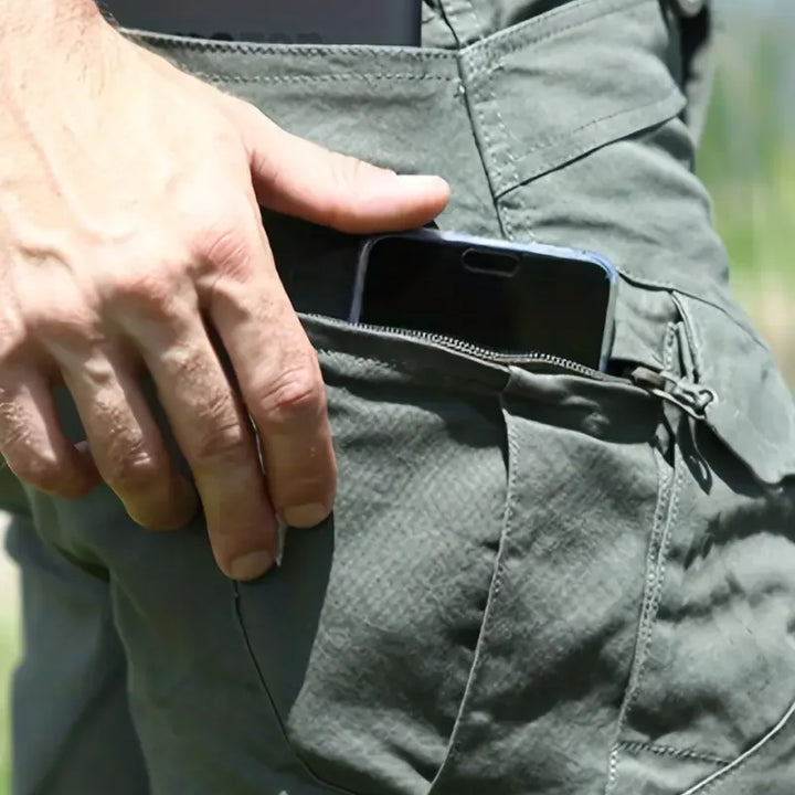 Men's Outdoor Multi Functional Tactical Pants, Multi Pocket Outdoor Hiking Sweatpants, Water-repellent, wear-resistant