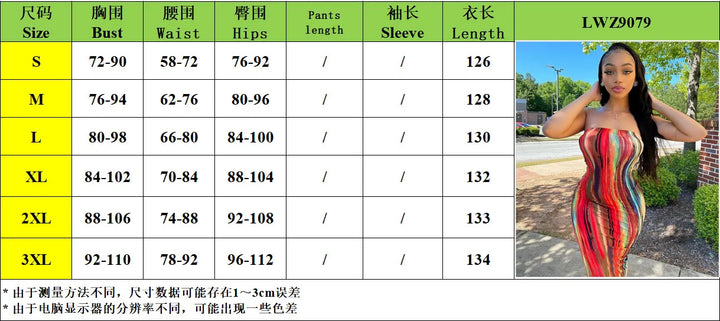 Tie Dye Bodycon Bandage Dress Women Midi Sexy Party Dresses Off Shoulder Strapless Summer Y2k Club Beach Elegant Long Vestidos