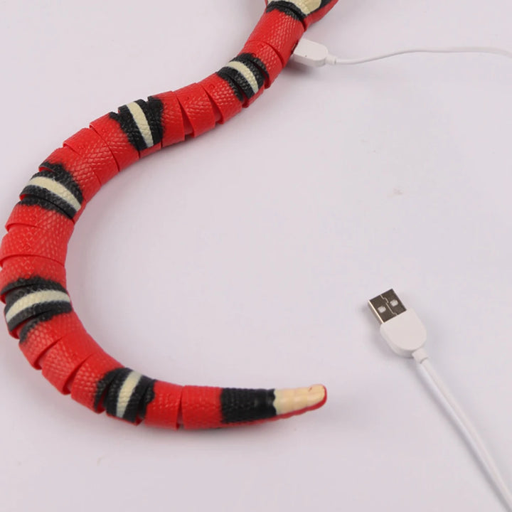 2/1PCS Smart Sensing Cat Toys Interactive Automatic Eletronic Snake Cat Toys Indoor Play Kitten Toy USB Rechargeable Toy for Cat