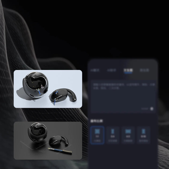 Choice HYUNDAI HY-T26 Pro Wireless Bluetooth 5.4 Earphones Ultra Hardware HIFI Sound quality Headphones 24h Long Battery Life