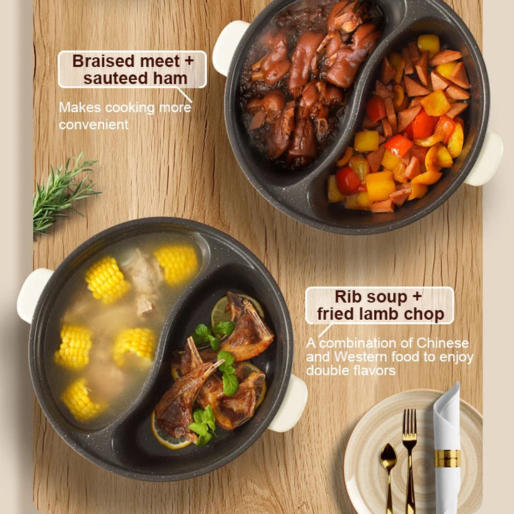 Electric hot pot Household small electric hot pot nonstick electric pot electric hot pot household nonstick pan Electric Cooker