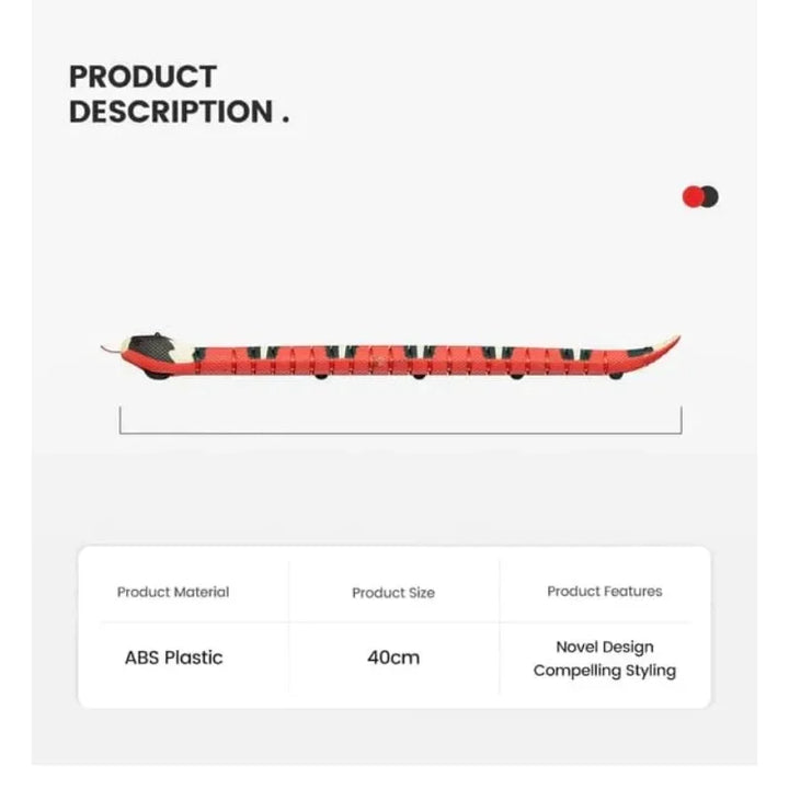 Smart Sensing Snake Cat Toys Interactive, Electronic Snake Induction Toy Kitten Puppy Prank Snake Toy Pet Cat Accessories