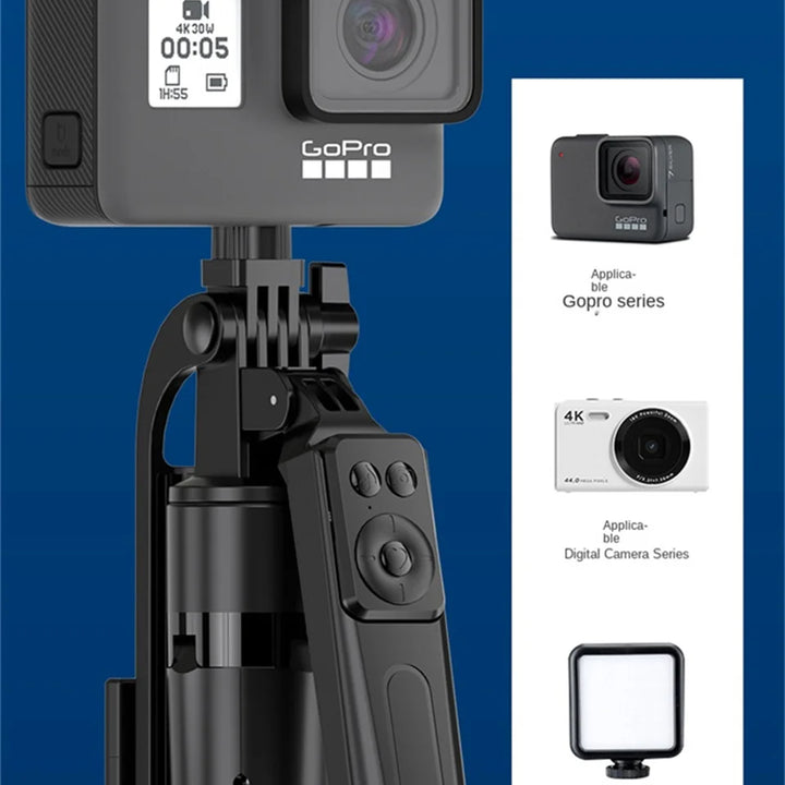 COOL DIER New Tripod for Smartphone Camera,Tripods Stand with Bluetooth shutter,Wireless Selfie Stick brackets with Phone Holder