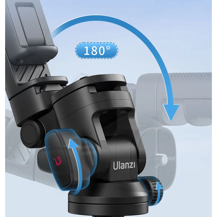 Ulanzi MT-78 Quick-Release Tripod with Cold Shoe Mount 1.85M Height with Flexible Ball Head for Selfie Vlogging Live Photograph