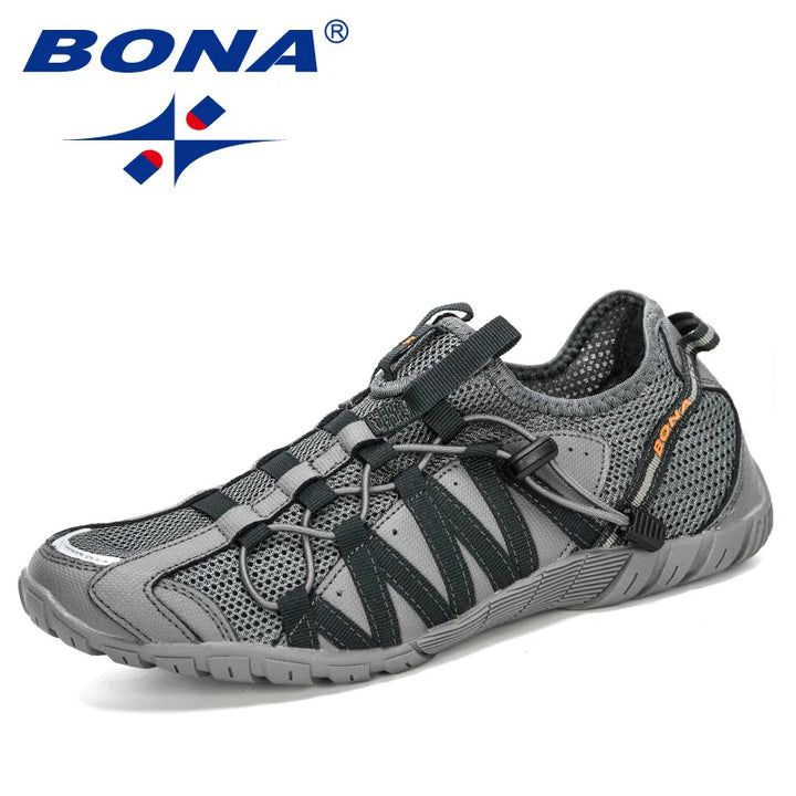 BONA New Popular Style Men Running Shoes Lace Up Athletic Shoes Outdoor Walkng jogging Sneakers Comfortable