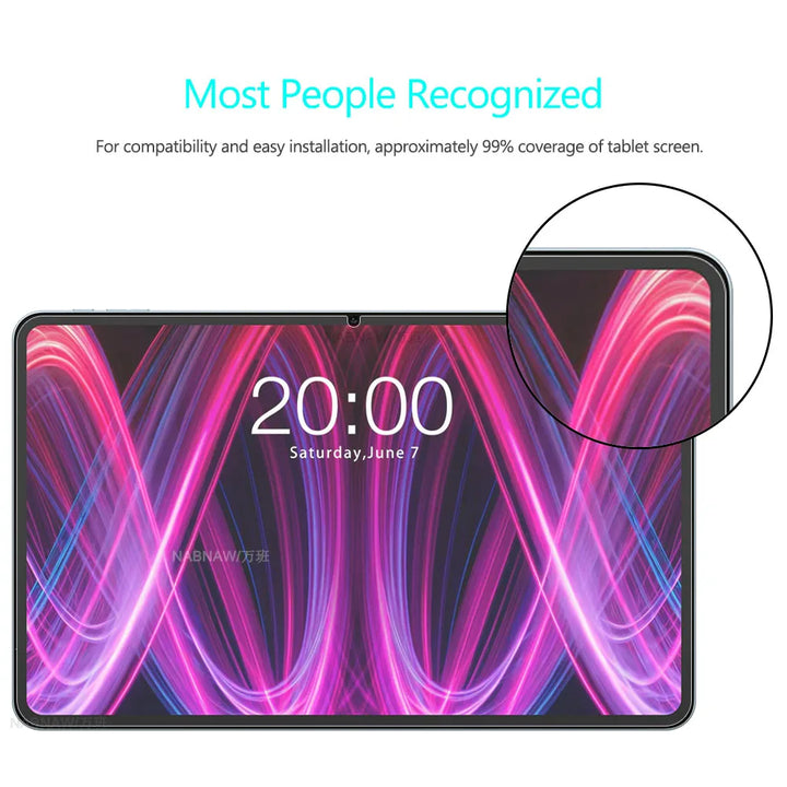 2 Pieces Clear Hard Film HD Screen Protector Scratch Proof Tempered Glass For Teclast T60 Plus 12
