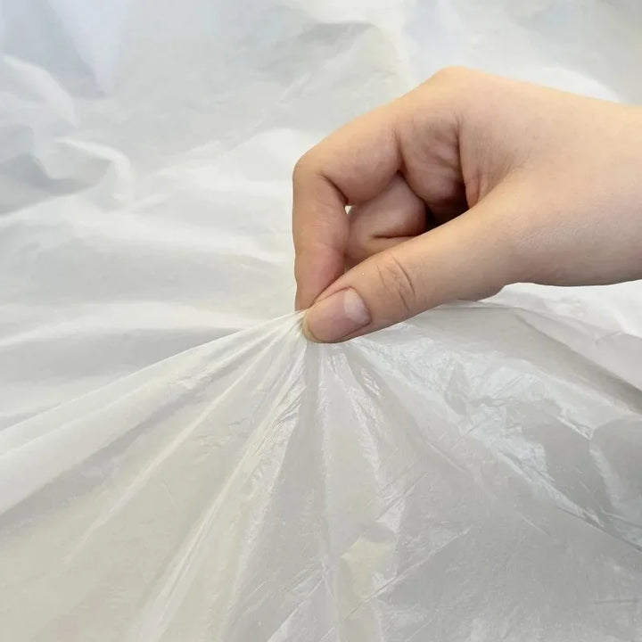 10/30m Disposable Cuttable Dust Film Self-adhesive Dustproof Film Plastic Paint Drop Cloth Sheeting Roll Pre-Taped Masking Films