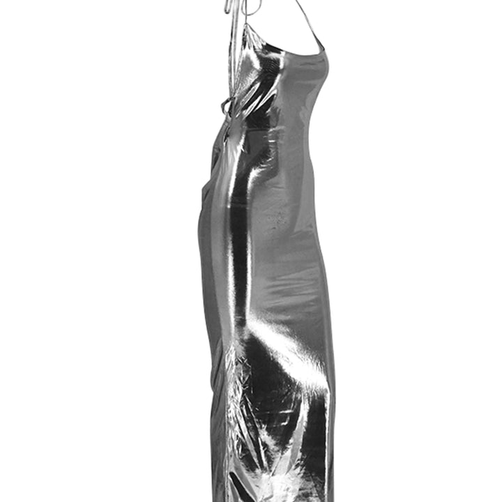 New Women Summer Dresses Strap Clubwear Sexy Backless Halter Bandage Long Dress Slim Solid Off Shoulder Lady Clothing Streetwear