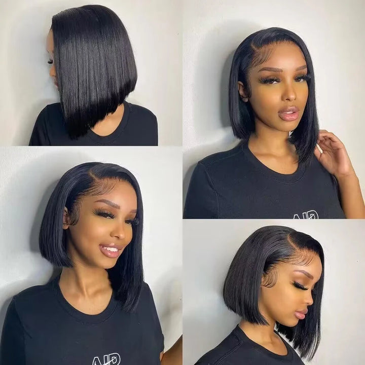 Bob Wig Human Hair Lace Front Wigs Human Hair 100% Human Hair Wigs Hd Transparent 13X6 Straight Lace Frontal Bob Wigs Cheap wigs