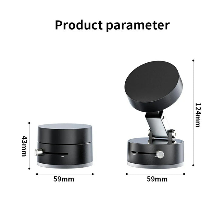 Car Magnetic Vacuum Phone Holder Mini Foldable Bracket Support GPS Car Bracket Double-sideds Magnetic Foldable Holder