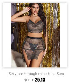 Sexy see through Chain Sequin summer dress women backless mini birthday party dress night club outfits evening dresses vestidos