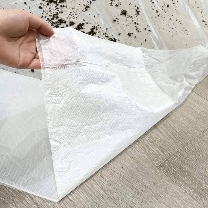 10/30m Disposable Cuttable Dust Film Self-adhesive Dustproof Film Plastic Paint Drop Cloth Sheeting Roll Pre-Taped Masking Films