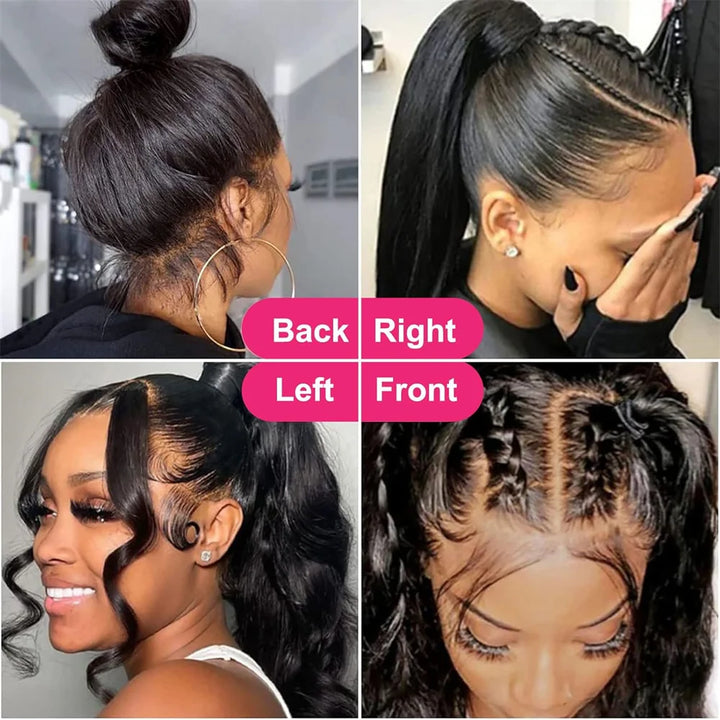 Body Wave 360 Lace Frontal Wig Transparent Lace Front Human Hair Wigs for Women Brazilian Water Wave 360 Full Lace Wig on Sale