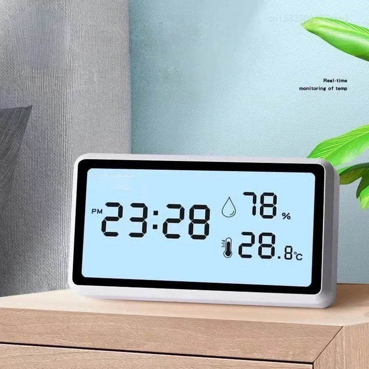 Xiaomi Electronic Thermometer Hygrometer Weather Station High Precision with Table Clock Function Mini Thermometer LCD Tools