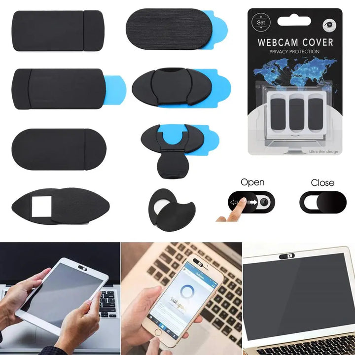 Plastic Shutter Shield Privacy Security Camera Cover Camera Sticker Webcam Cover For Laptop  for Phone Tablet Computer iPad