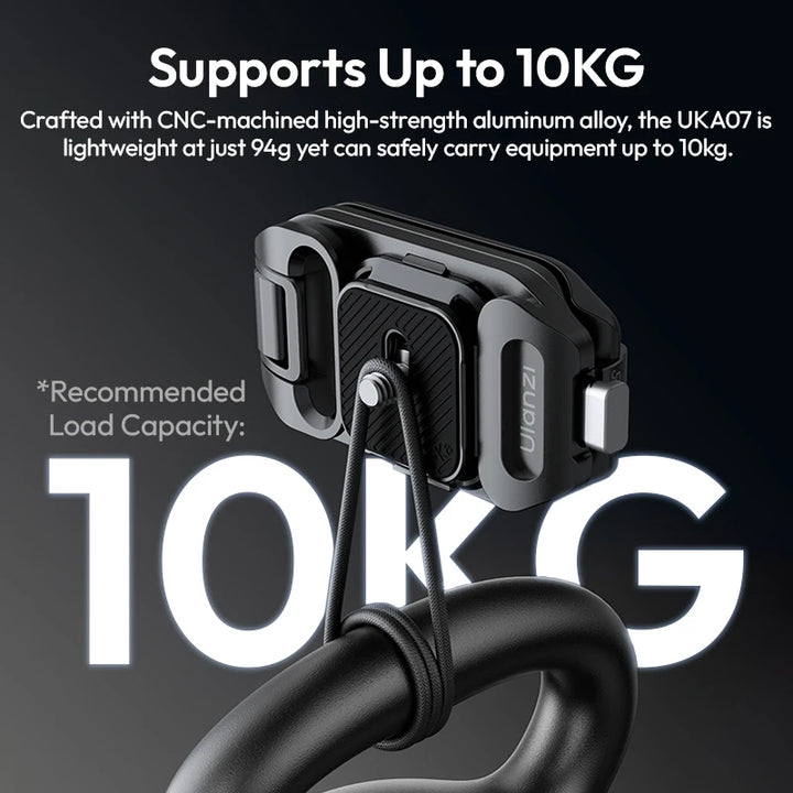 Ulanzi UKA07 Uka Quick-Release Kit for Backpack Hassle-Free Hanging 10KG Load Suit for Arca-Swiss & F38 Quick Release System