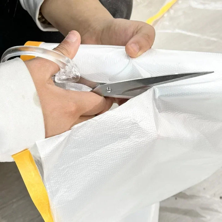 Disposable Cuttable Dust Film Self-adhesive Dustproof Film Automotive Paint Masking Tape for Furniture Dormitory Dust Protection