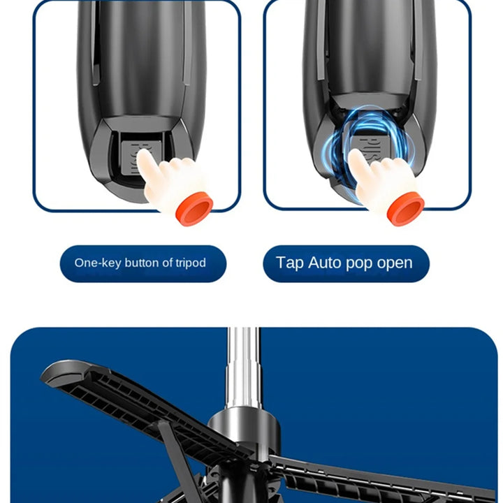 COOL DIER New Tripod for Smartphone Camera,Tripods Stand with Bluetooth shutter,Wireless Selfie Stick brackets with Phone Holder