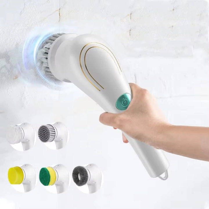 Xiaomi Electric Rotary Cleaning Brush Bathroom Cleaning Brush Powerful Noiseless 5 Replaceable Brush Heads Floor Kitchen