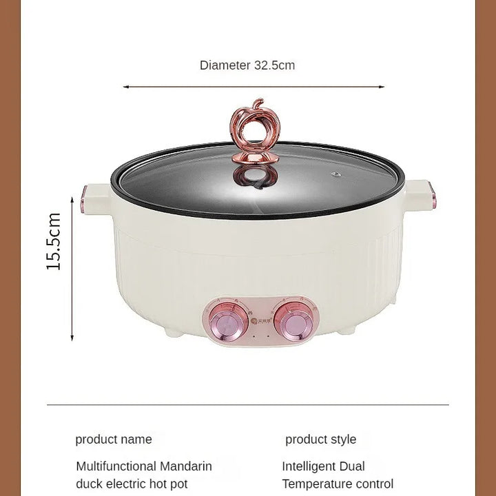 Electric hot pot Household small electric hot pot nonstick electric pot electric hot pot household nonstick pan Electric Cooker