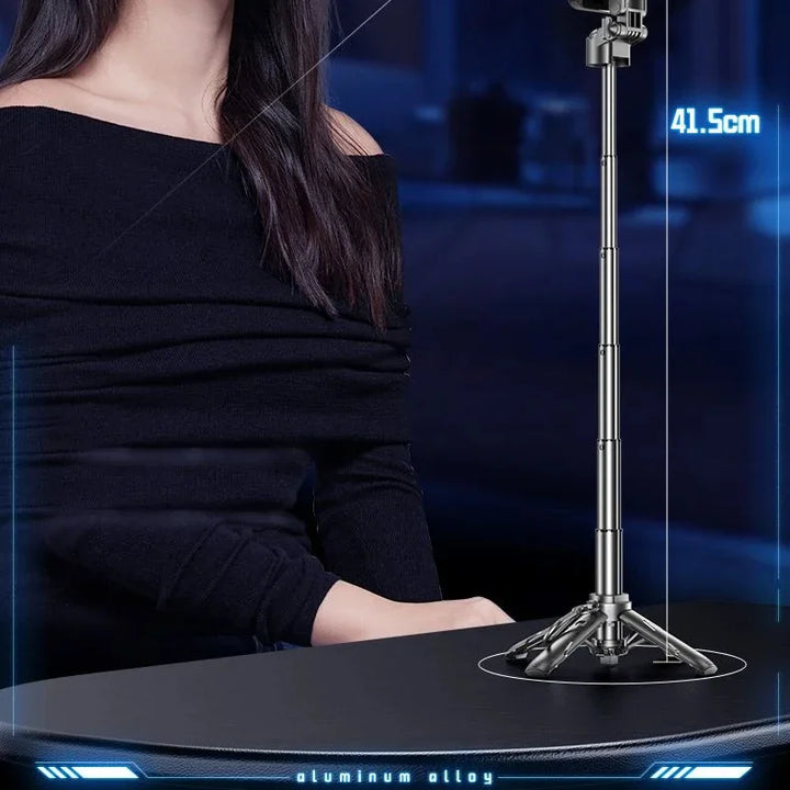 Newly Upgraded Design Mini Bluetooth Portable Telescopic Multifunctional Tripod Phone Selfie Stick