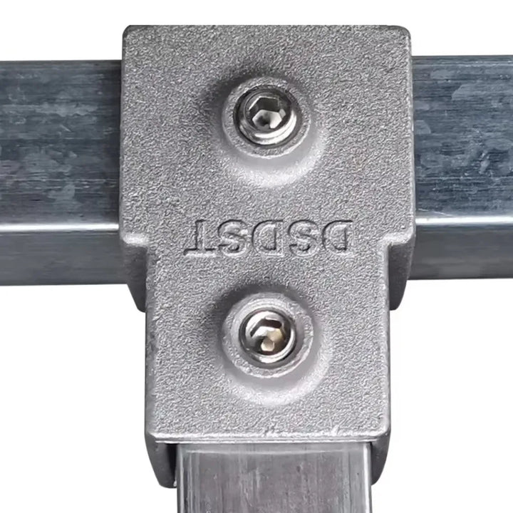 New Aluminum Alloy Square Tube Fixed Pipe Clamp Connector Accessories Aluminum Alloy Elbow Three-way Square