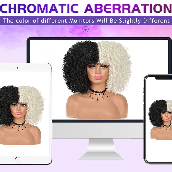 Synthetic Black Brown Curly Wig Lace Front Wigs For Women Blonde Orange Female Lace Wig Daily Use 13X4X1 Cosplay Hair